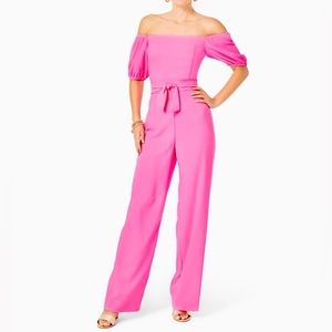 NWT Lilly Pulitzer Jada Off The Shoulder Jumpsuit with Belt